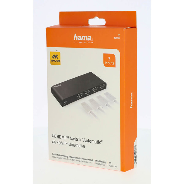 HAMA Switcher HDMI 3x1 4K