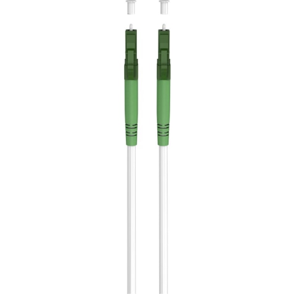Fiberoptisk kabel (FTTH), Singlemode (OS2) White, vit (Simplex), 30 m