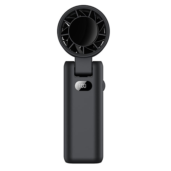 WT22 Digital Display Foldbar Højhastighedsventilator Black Black