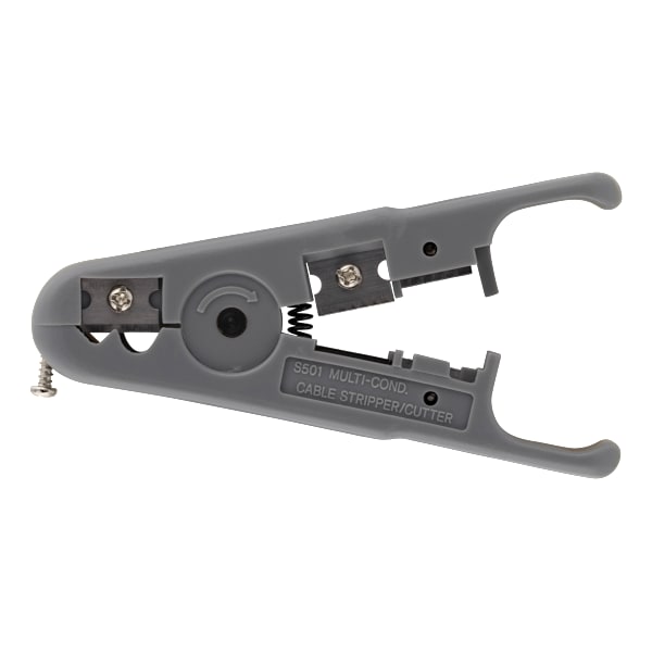 Universal cable stripper, cutting function, grey