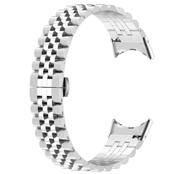 Google Pixel Watch3 45 mm rem i rustfrit stål Sølv