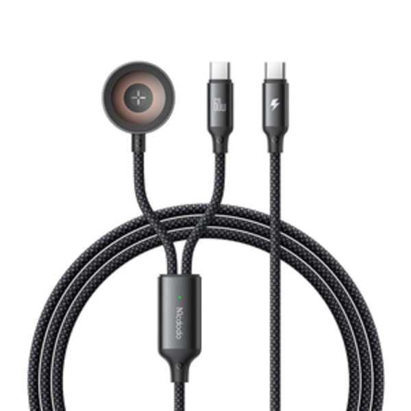 Mcdodo CA-2200 2-i-1 USB-C-kabel + Apple Watch-laddare, 60W, 1,2m