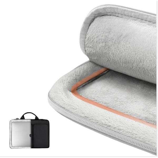 Tyylikäs harmaa Oxford-kangaskannettavan laukku 13" MacBookille