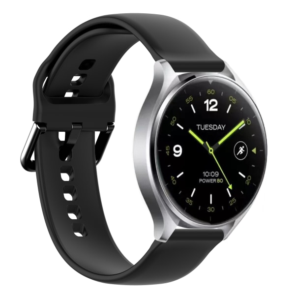 20 mm:n silikoniranneke Garmin/Vivomorelle Musta