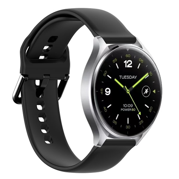 20 mm silikone armbånd til Garmin/Vivomore Sort