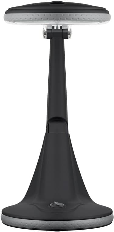 LED suurennuslamppu jalustalla, 6 W, musta
