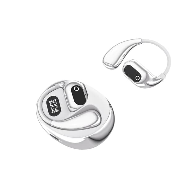 Smart AI Översättning Bluetooth Hörlurar - Realtidsöversättning av 156 Språk, Kompatibla med Alla Bluetooth-Enheter Silver+White Silver+White