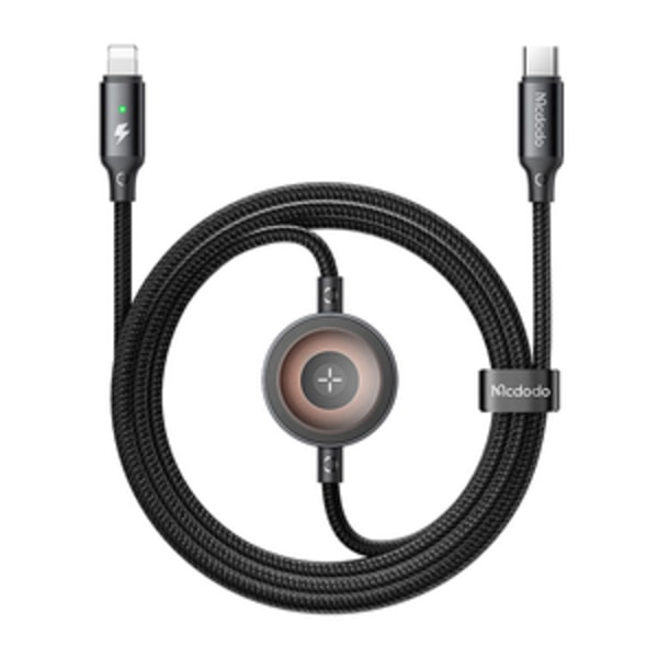 Mcdodo CA-5680 2-i-1 USB-C till Lightning-kabel + Apple Watch-laddare, 36W, 1,5 m