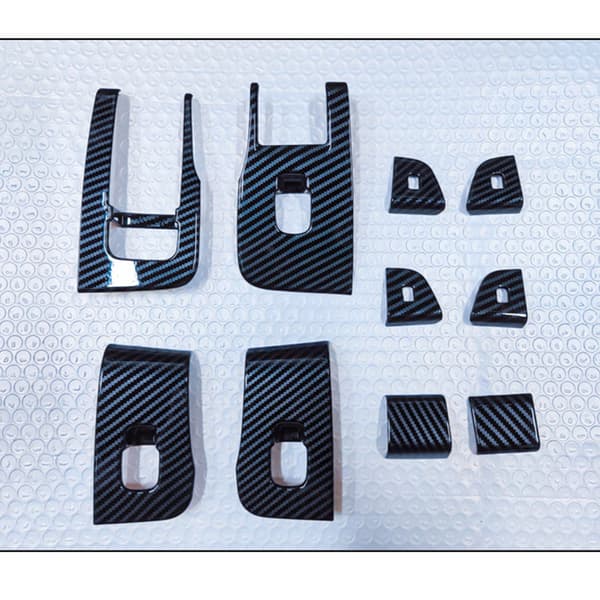 Tesla Model 3 Fönsterströmbrytare Panel Trim - Set med 10 st