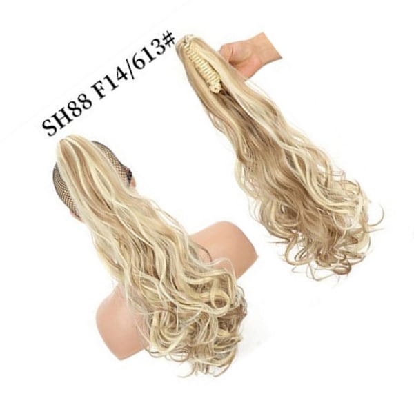 Claw Clip Hästsvansförlängning - Lång Lockig Vågig Hårklämma Modell 3