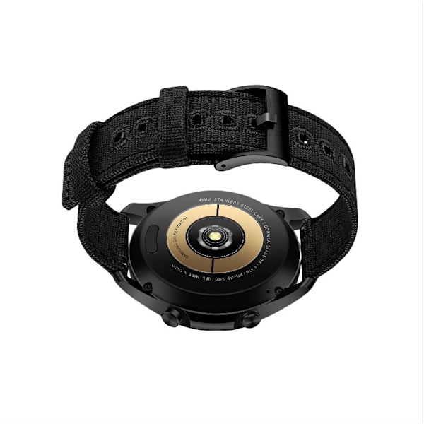 24 mm:n kangasranneke Suunto 9 -kelloon Musta