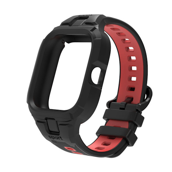 Sportklockarmband för Vivo Watch GT/Redmi Watch 4 Svart+röd