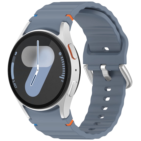 Samsung Watch 7 Wave -ranneke - Hopeasolki (haalistumaton)