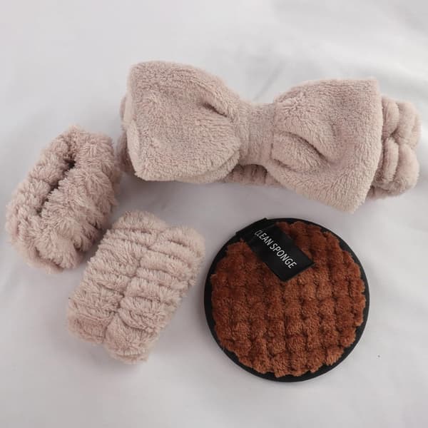 20-delars Sminksvampset med Rosett - Skönhetsblender, Foundation Applicator Brown Brown