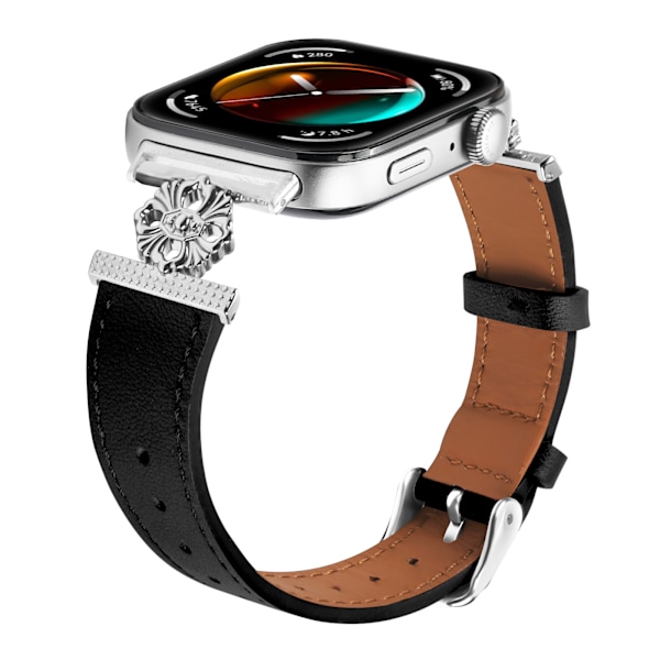 Klockarmband i äkta läder för Huawei Watch Fit 3 Svart