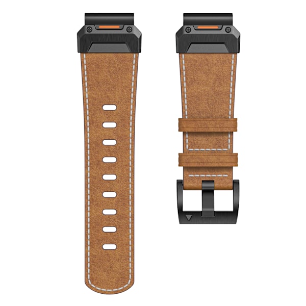 Kellon ranneke pikalukolla Garmin 22mm:lle Ruskea
