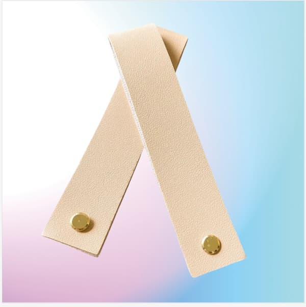 Elegante PU læderophængningsstropper til bryllupsskilte Beige Beige