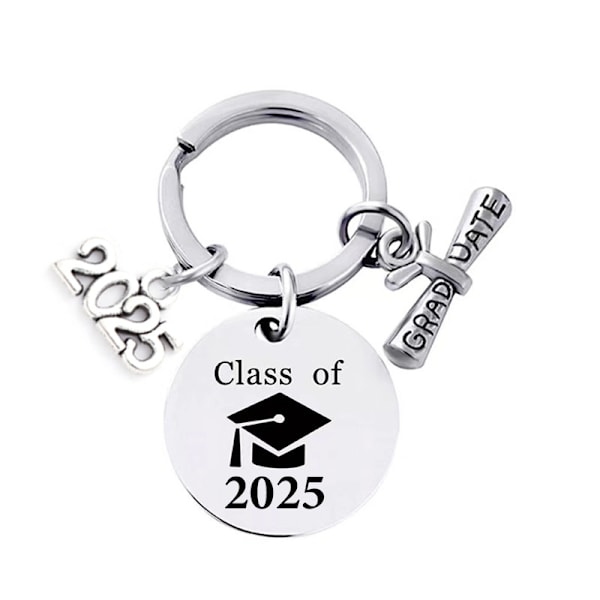 INF Class of 2025 Nyckelring – Examenspresent i Rostfritt Stål