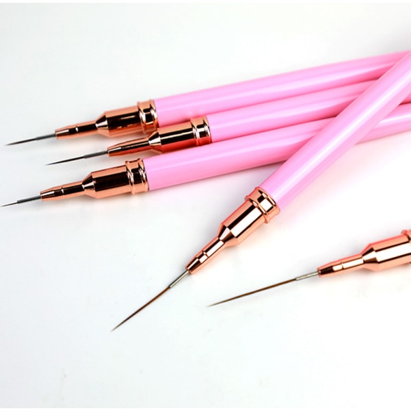 5-pack Nail Art Liner Pen Kit Rosa