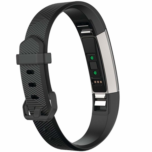 INF Fitbit Alta/HR armbånd i silikone - sportsmodel (S) - sort
