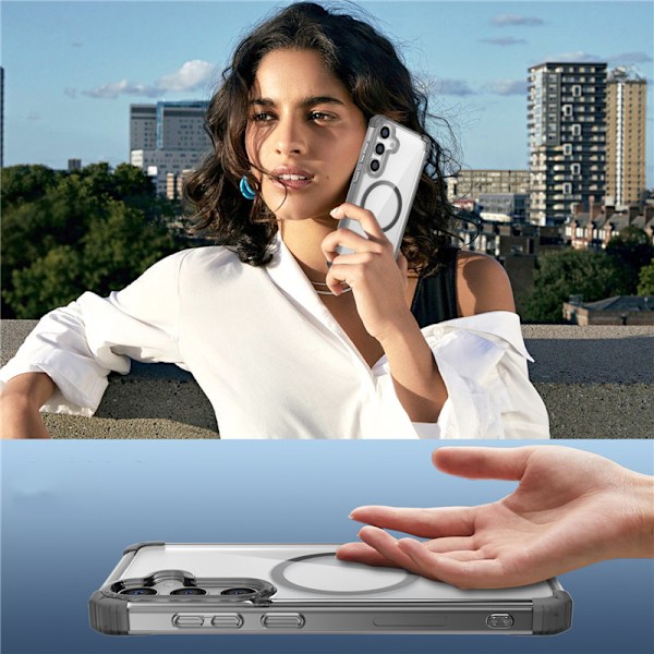 Elegant Gennemsigtig Sort Etui til Samsung Note 20 Ultra