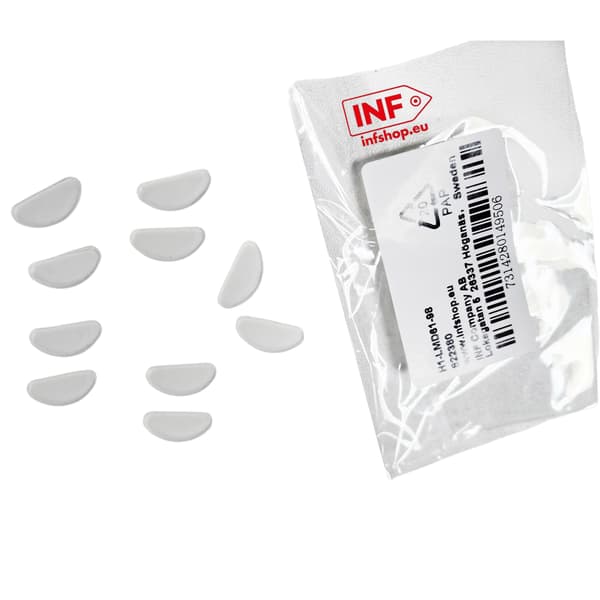 Nässkydd för glasögon silikon transparent 5 par (15 mm)