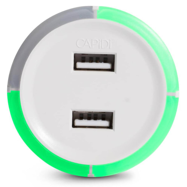 CAPIDI Timer 2x USB 3.4A Vit