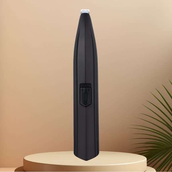 Husdjurstass-trimmer med brett blad och ljus Black Black