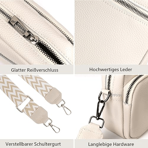 Crossbody-väska Axelremsväska PU-läder White White