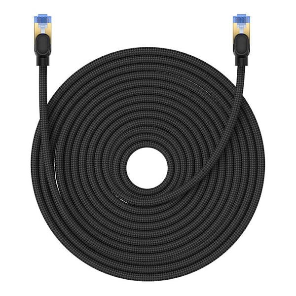 Flettet netværkskabel kat. 7 Baseus Ethernet RJ45, 10 Gbps, 25 m (sort)