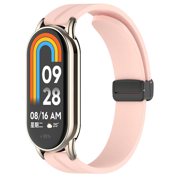 Magnetiskt Klockarmband i Silikon, 12 mm Rosa
