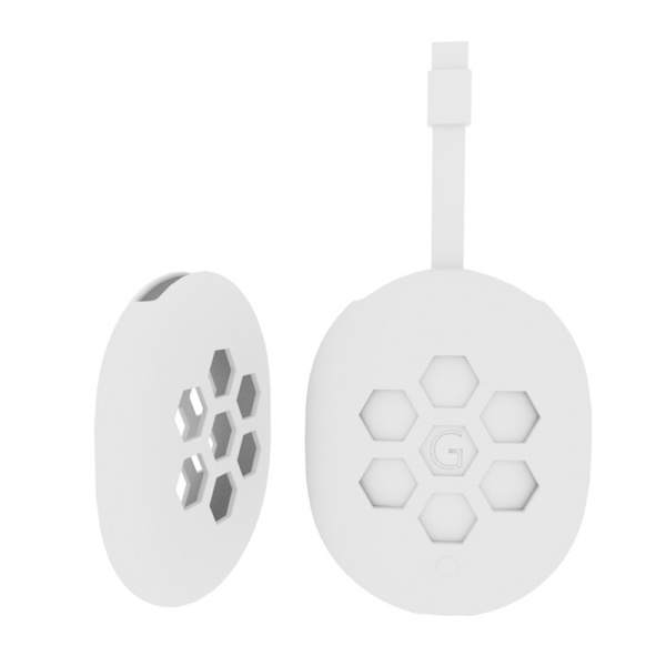 Silikonskyddsfodral för Google Chromecast 2020 TV-fjärrkontroll Vit