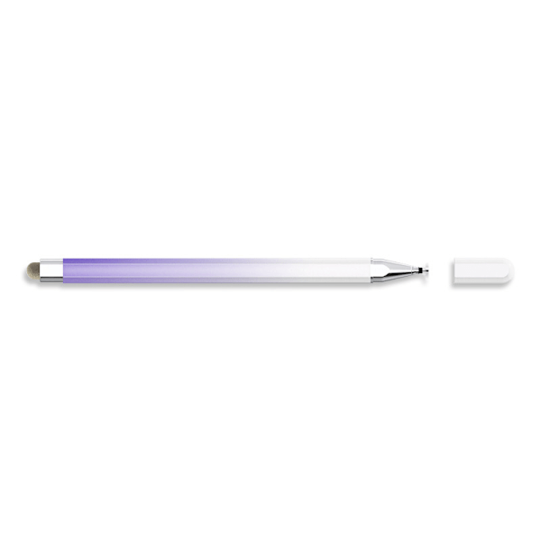 Vit-Lila Gradient 2-i-1 Kapacitiv Stylus Penna
