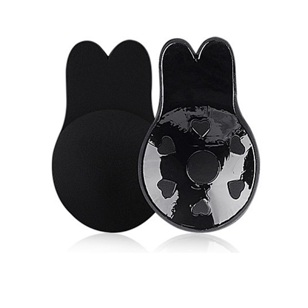 Bunny Ear Bröstlyft Nippelöverdrag Svart S