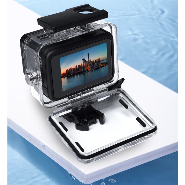 GoPro Hero 9 vedenpitävä kuori tarvikkeineen läpinäkyvä
