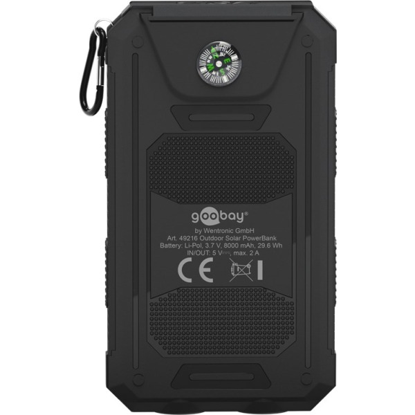 Utomhus solar powerbank 8.000 mAh