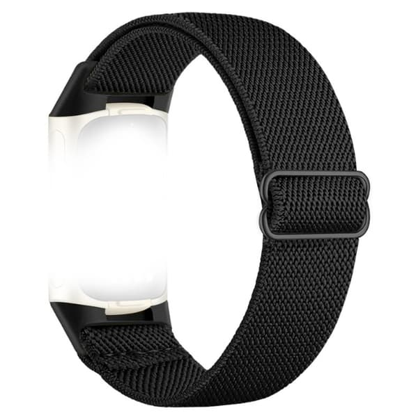 Nylon urrem til Fitbit Charge 5/6 Black Black