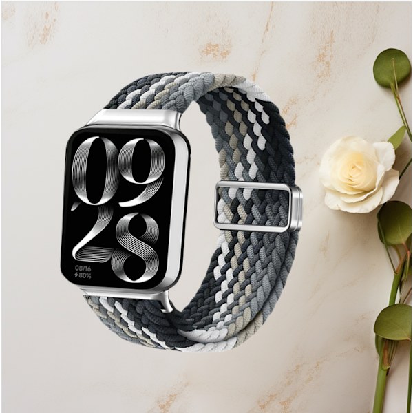 Xiaomi Smart Band Svart Choklad Nylon Flätad Rem Xiaomi 4A typ - universal (CN3A75)