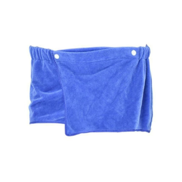 Snabbtorkande strandhandduk för män, Wrap Skort Handduk Mörkblå M