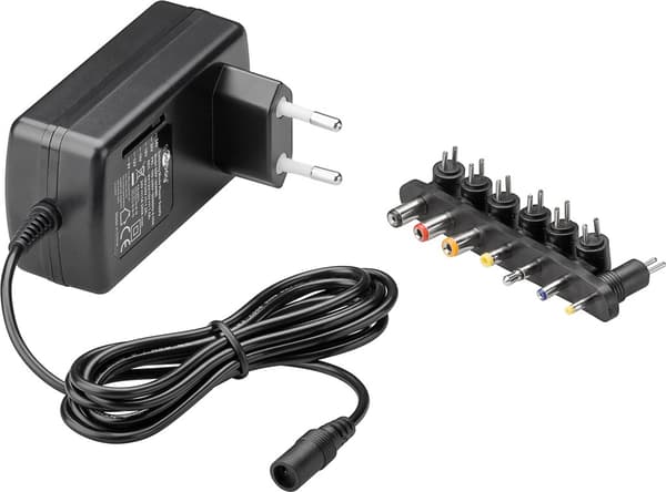 Universal-strømforsyning 9 V–24 V max. 24 W / 1,5 A