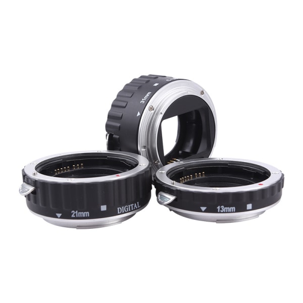 3-pack 21 mm 31 mm 13 mm Macro Lens Ring Adapter för Canon EOS DSLR-kameror Silver