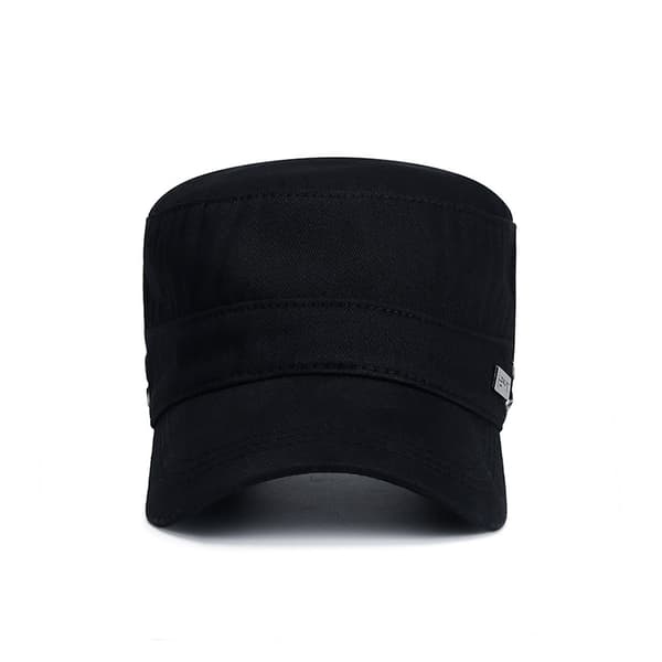 Herr Bomulls Flat Cap - Justerbar Basebollkeps för sommaren Black Black