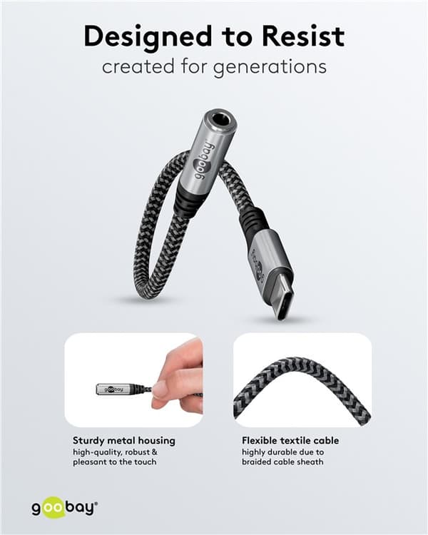 Sovitin USB-C™–liitäntä, 3,5 mm AUX