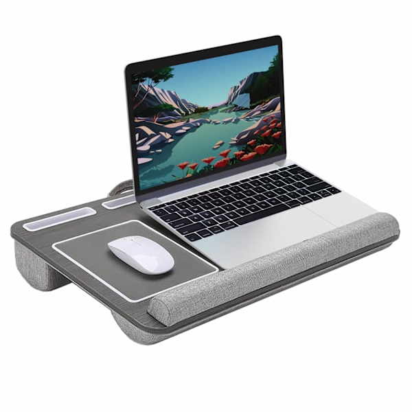 Laptopställ för Knät Vänsterhänt Version Grå