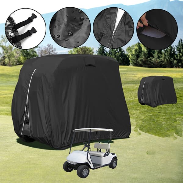 Golfbilskydd Oxfordtyg Black L Black L