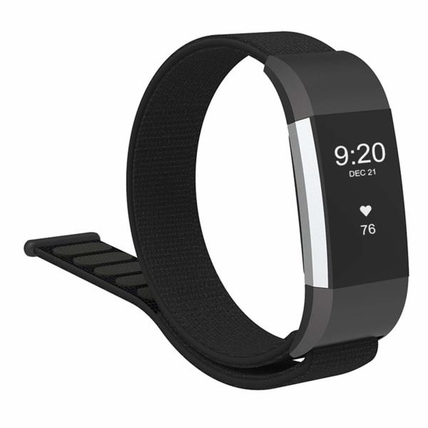 Fitbit Charge 2 armband nylon Svart