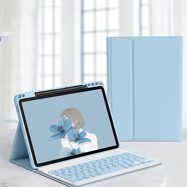 Blått Bluetooth-tangentbordsfodral för Xiaomi Pad 6/6 Pro