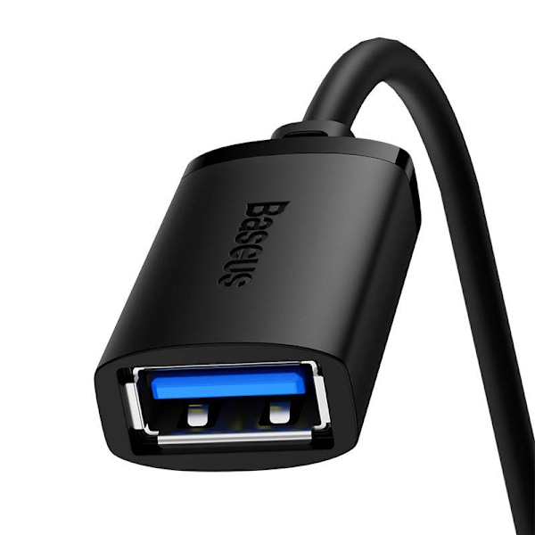 USB 3.0 forlængerkabel Baseus han til hun, AirJoy Series, 2m (sort)