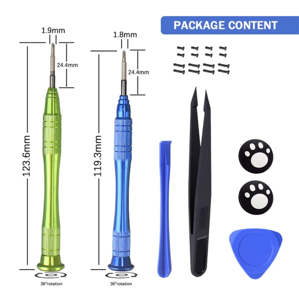 Hall Effect Joystick Replacement Kit til Switch OLED