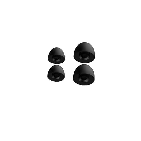 Oval D Series Vatten Ripple Brusreducerande Öronproppar - Överlägsen Komfort & Brusreducering Black Black